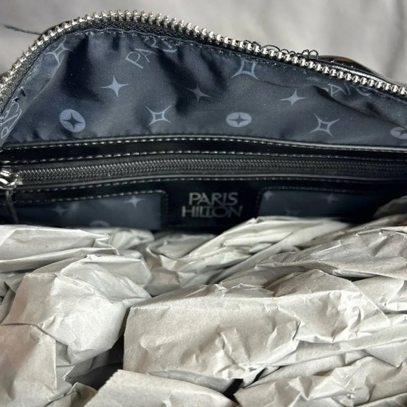Paris Hilton Purse Onyx Large Satchel Black Star NWT!! - Picture 2 of 5